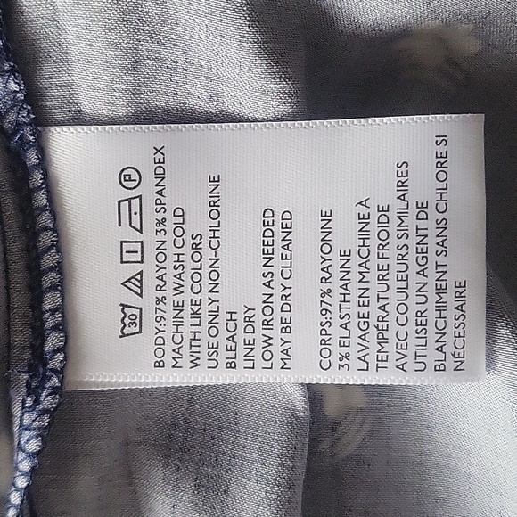 Blue Floral Wrap Dress - Picture 4 of 4